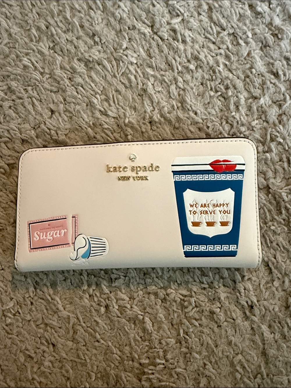 Kate Spade Coffee Break Large Slim Bifold Wallet